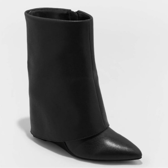 Women's Rue Dress Boots - A New Day Black 6.5 - Picture 3 of 3